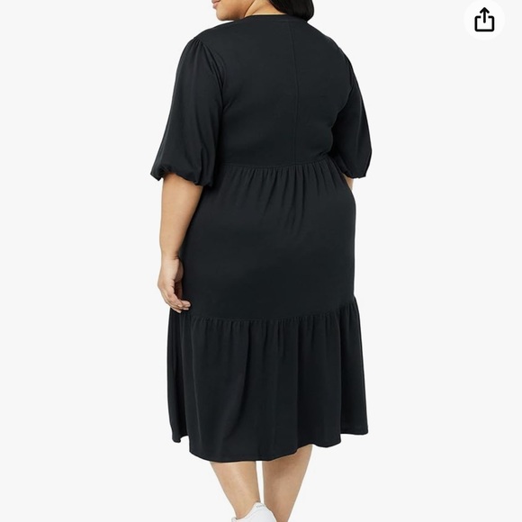 Amazon Essentials Women's Organic Cotton Fit and Flare Dress NWT 6X - Picture 2 of 13